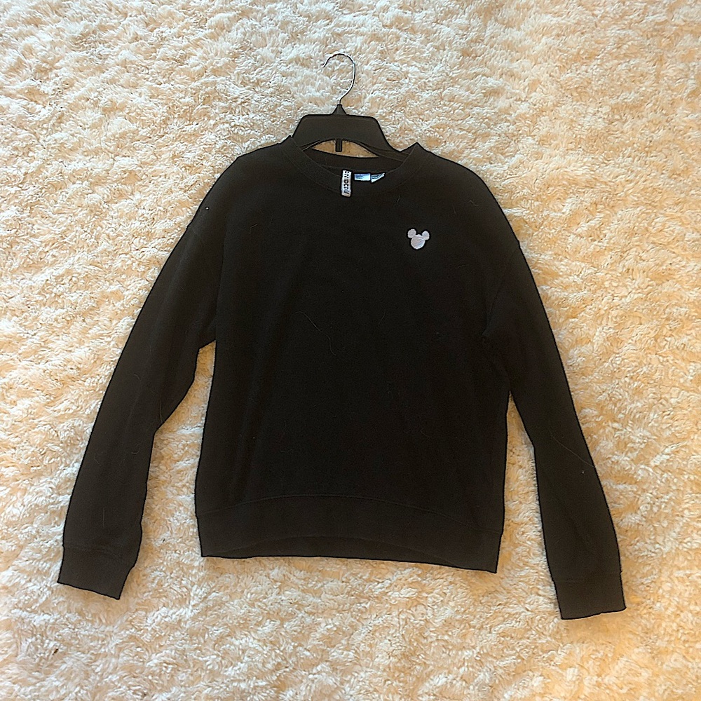 Mickie mouse Stich on black long sleeve 🌟